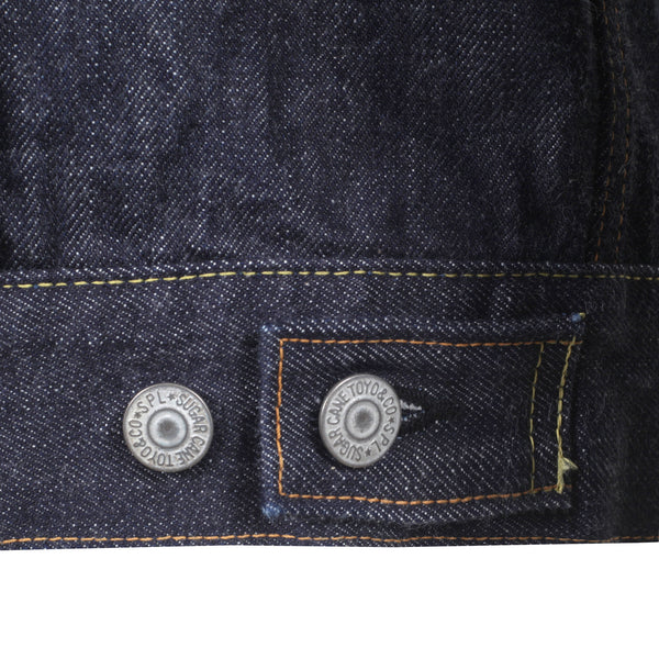 Rinsed Wash SC11953A Navy 1953 Model 14.25oz Denim Jacket CANE10615