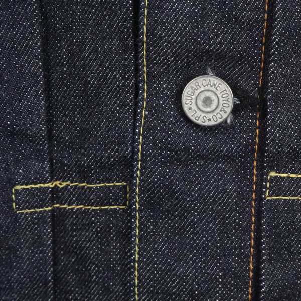 Rinsed Wash SC11953A Navy 1953 Model 14.25oz Denim Jacket CANE10615