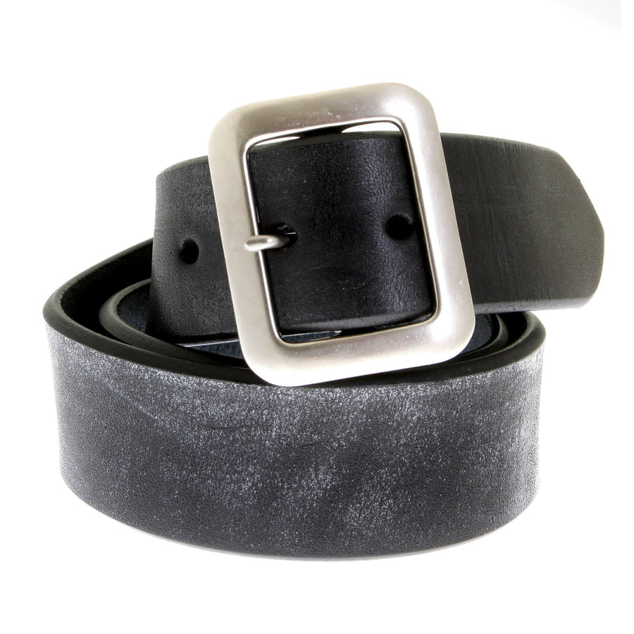 Vintage Black Leather F01406 Casual Belt with Steel Buckle CANE1141 Vintage Black Leather F01406 Casual Belt with Steel Buckle CANE1141