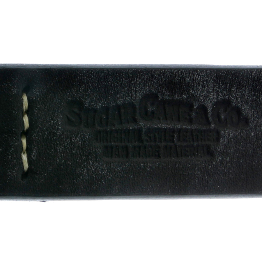 Vintage Black Leather F01406 Casual Belt with Steel Buckle CANE1141 Vintage Black Leather F01406 Casual Belt with Steel Buckle CANE1141