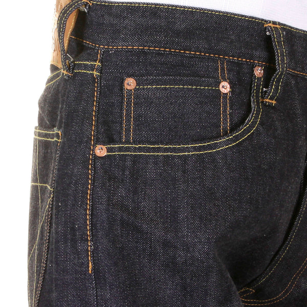 Union Star SC40065N Non Wash Selvedge Denim Jeans in Navy CANE9029