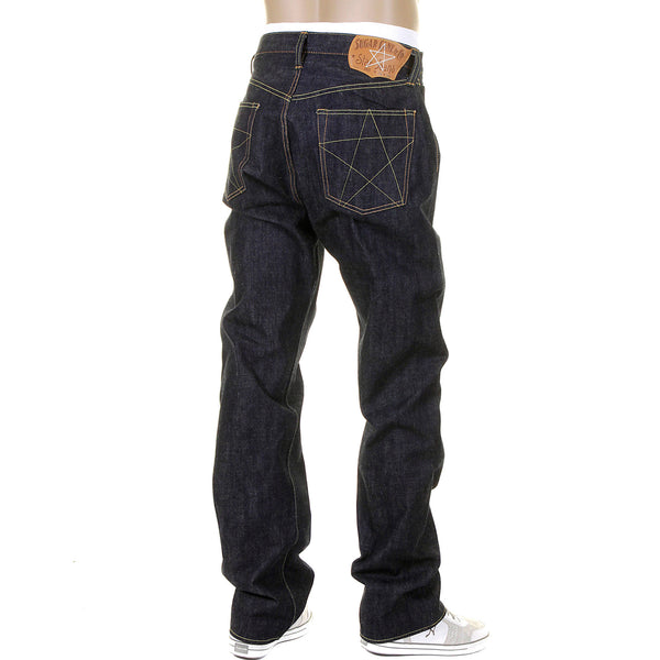 Union Star SC40065N Non Wash Selvedge Denim Jeans in Navy CANE9029