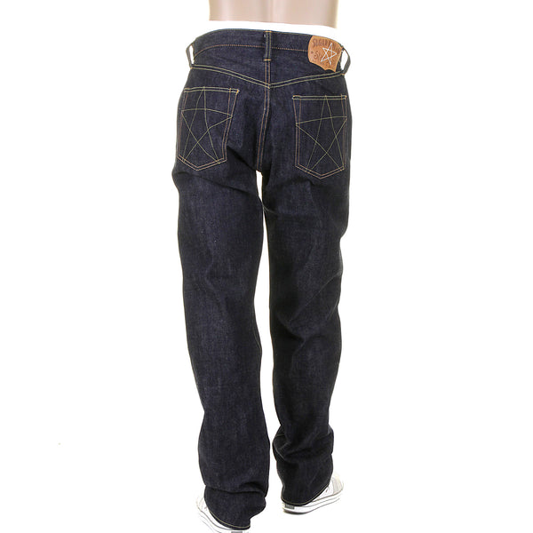 Union Star SC40065N Non Wash Selvedge Denim Jeans in Navy CANE9029