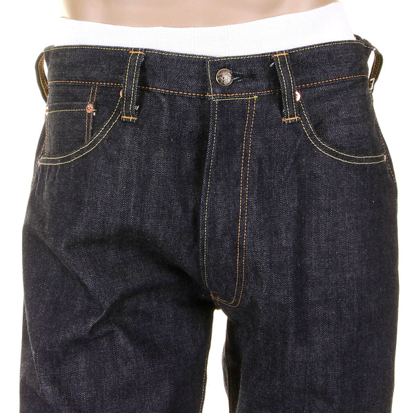 Union Star SC40065N Non Wash Selvedge Denim Jeans in Navy CANE9029
