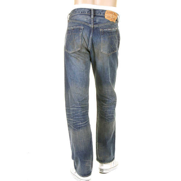 Union Star Hard Wash SC40065H Light Blue Selvedge Denim Jeans CANE9027