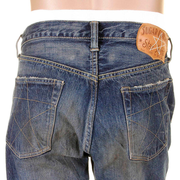 Union Star Hard Wash SC40065H Light Blue Selvedge Denim Jeans CANE9027