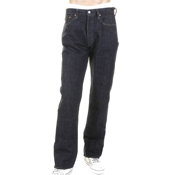 Okinawa One Wash Raw SC40301A Navy Blue Selvedge Denim Jeans CANE4068