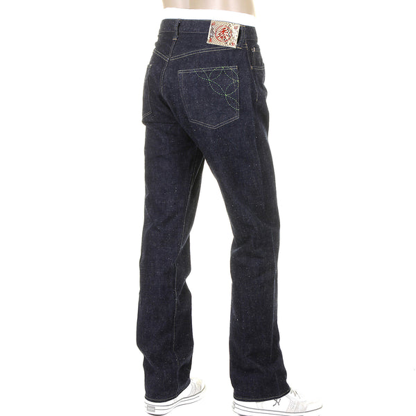 Okinawa One Wash Raw SC40301A Navy Blue Selvedge Denim Jeans CANE4068