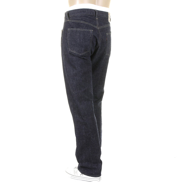 Okinawa One Wash Raw SC40301A Navy Blue Selvedge Denim Jeans CANE4068