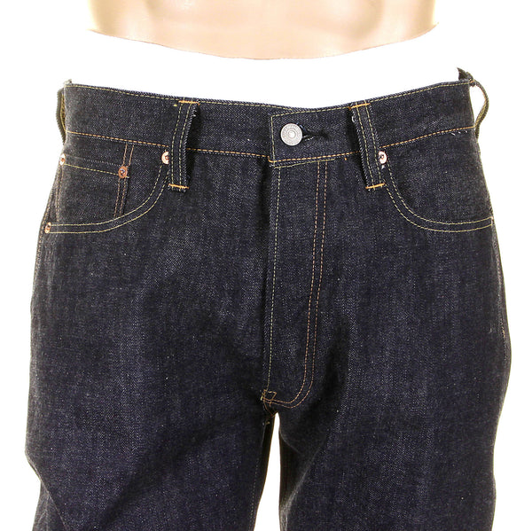 Blue Vintage Cut Non Wash SC41947N Selvedge Denim Jeans CANE3195