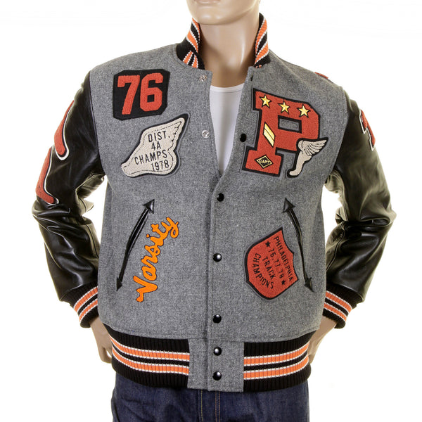 Grey Body Black Sleeve WV12310 Philadelphia Champions Jacket WHIT1085
