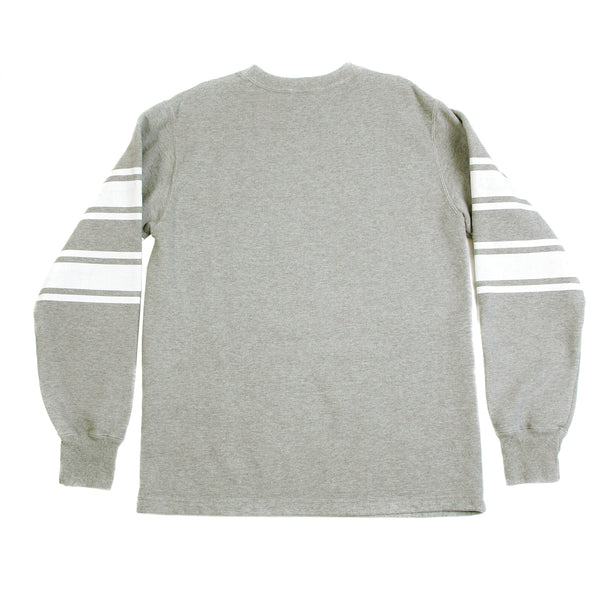 Grey Crew Neck CH64089 College Football Printed Sweatshirt CANE2841