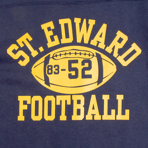 College Football Printed CH64089 Navy Crew Neck Sweatshirt CANE2845