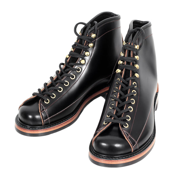 Lone Wolf Mens Black Leather Calf High LW01785 Goodyear Welted Lace Up Wireman Work Boots CANE4452