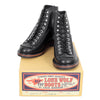 Black Leather Calf F01615 High Lace Up Carpenter Work Boots CANE4449