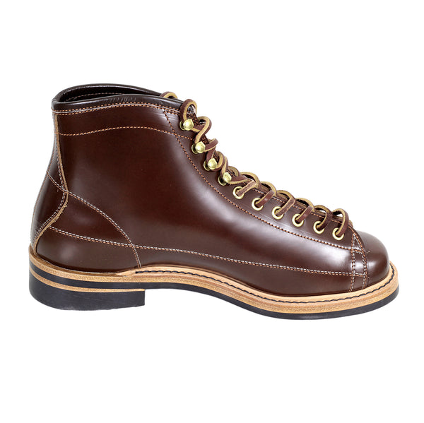 Lone Wolf Mens Brown Leather LW01785 Calf High Goodyear Welted Lace Up Wireman Work Boots CANE4451