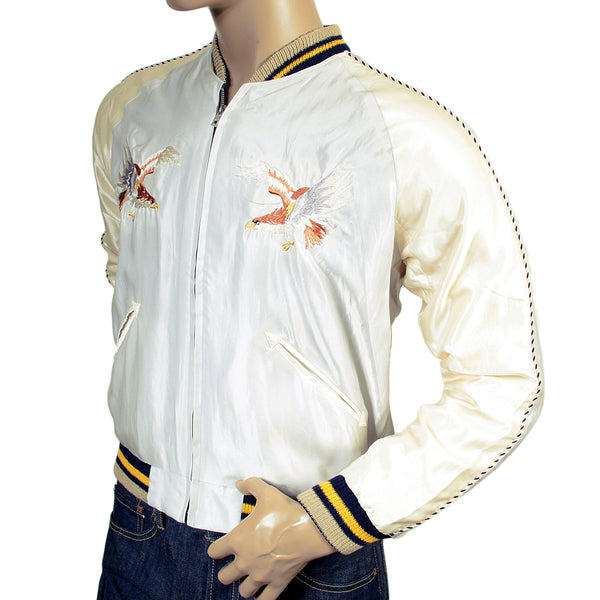 American Eagle Embroidered TT13001 Silver Souvenir Jacket TOYOSC3709