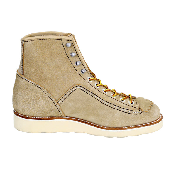 Mens Beige Suede Calf F01616 High Lace Up Hunter Work Boots CANE4474