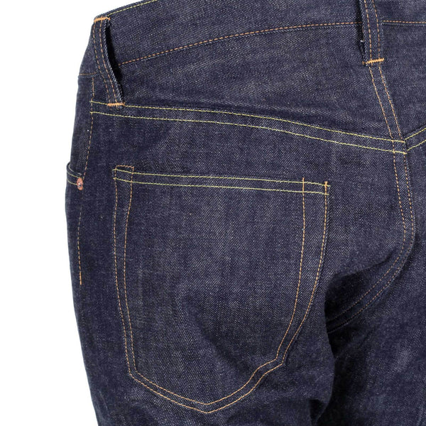 Navy Slim Fit SC42014N Lower Rise 12oz Non Wash Denim Jeans CANE4443