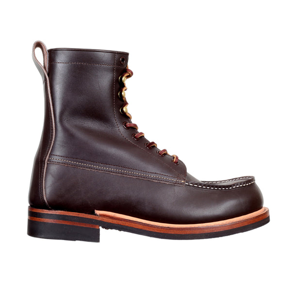 Mens Brown Leather Wood Cutter Lone Wolf Boots with Cats Paw Sole CANE5068