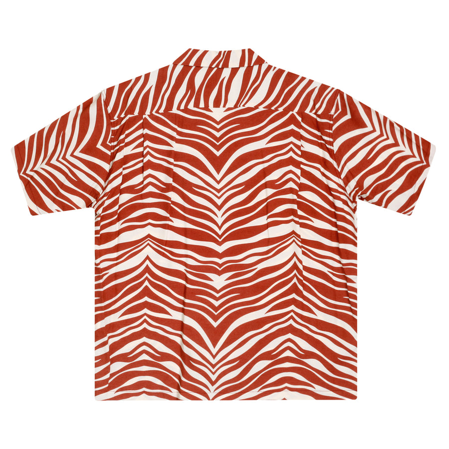 Zebra Printed Star of Hollywood SH37879 Orange Hawaiian Shirt SoH9039 Zebra Printed Star of Hollywood SH37879 Orange Hawaiian Shirt SoH9039