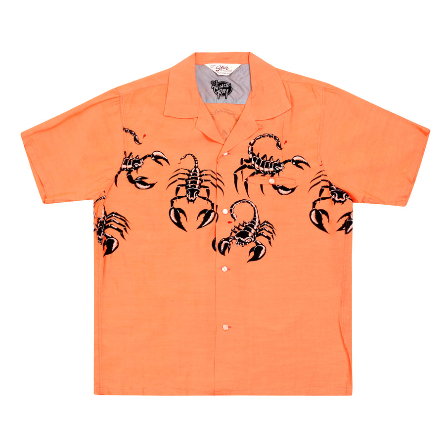 Scorpion Print Vince Ray SH37277 Star of Hollywood Pink Shirt SoH9042 Scorpion Print Vince Ray SH37277 Star of Hollywood Pink Shirt SoH9042