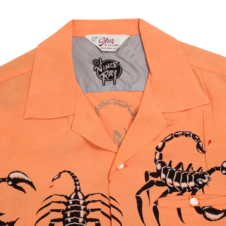 Scorpion Print Vince Ray SH37277 Star of Hollywood Pink Shirt SoH9042 Scorpion Print Vince Ray SH37277 Star of Hollywood Pink Shirt SoH9042
