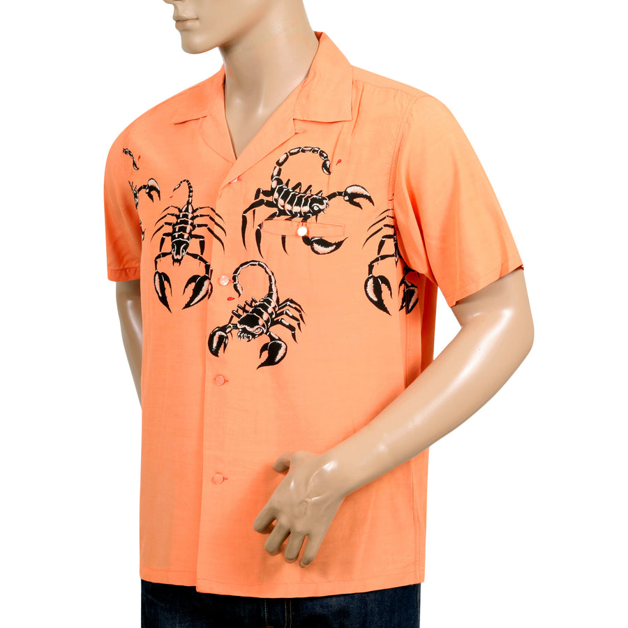Scorpion Print Vince Ray SH37277 Star of Hollywood Pink Shirt SoH9042 Scorpion Print Vince Ray SH37277 Star of Hollywood Pink Shirt SoH9042