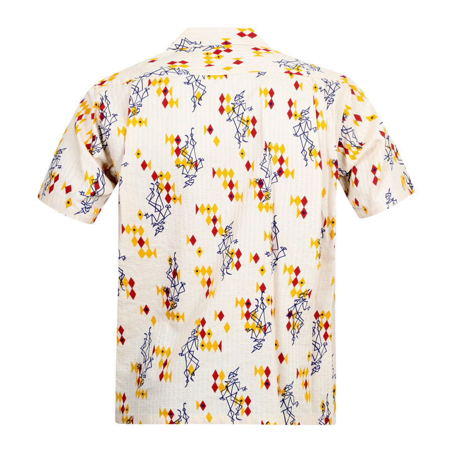 Pierrot Off White SH36951 Star of Hollywood Hawaiian Shirt SoH9371 Pierrot Off White SH36951 Star of Hollywood Hawaiian Shirt SoH9371