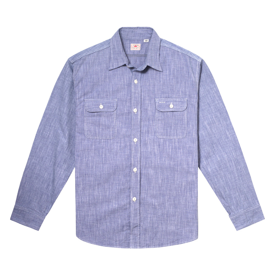 Blue Woven Pin Check Soft Collar SC28094 Long Sleeve Shirt CANE10260 Blue Woven Pin Check Soft Collar SC28094 Long Sleeve Shirt CANE10260