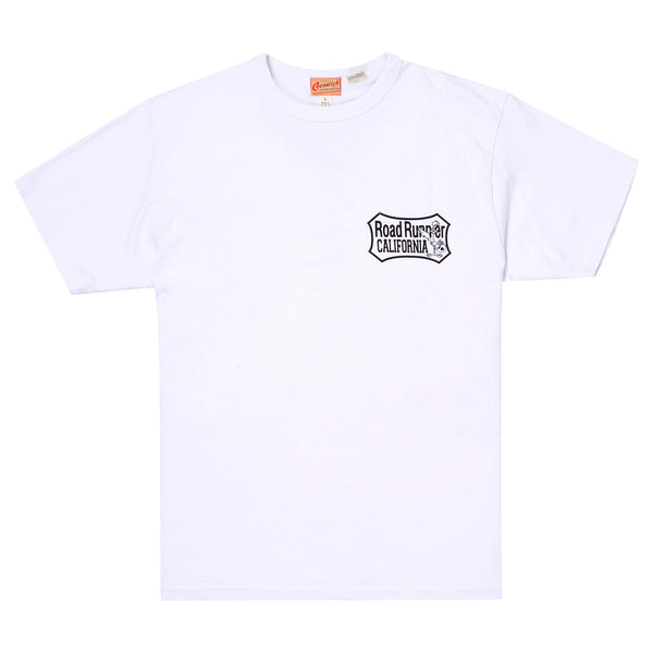 Looney Tunes Road Runner CH78502 Motor Service White T-shirt CHES11076