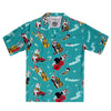 Blue SH38114 Hawaiian Shirt with Double Bass Pinups Print SoH10091