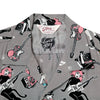 Girls N Guitars Print SH38375 Rayon Made Grey Hawaiian Shirt SoH11080
