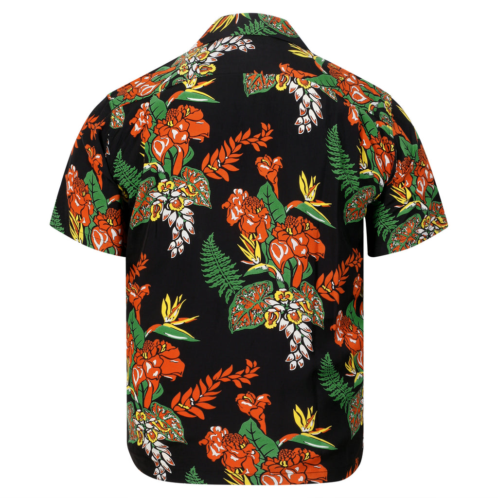 Yellow Flourish Flowers SS38322 Short Sleeve Hawaiian Shirt SURF11090 –  SugarCane Jeans