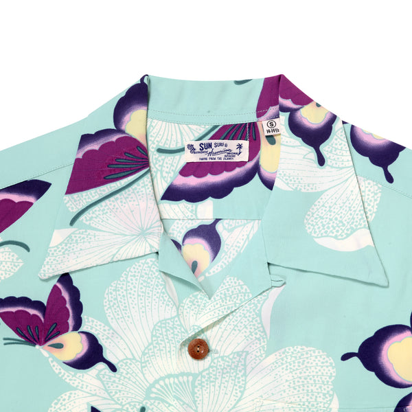 Mariposa Rayon SS38325 Short Sleeve Blue Hawaiian Shirt SURF11091