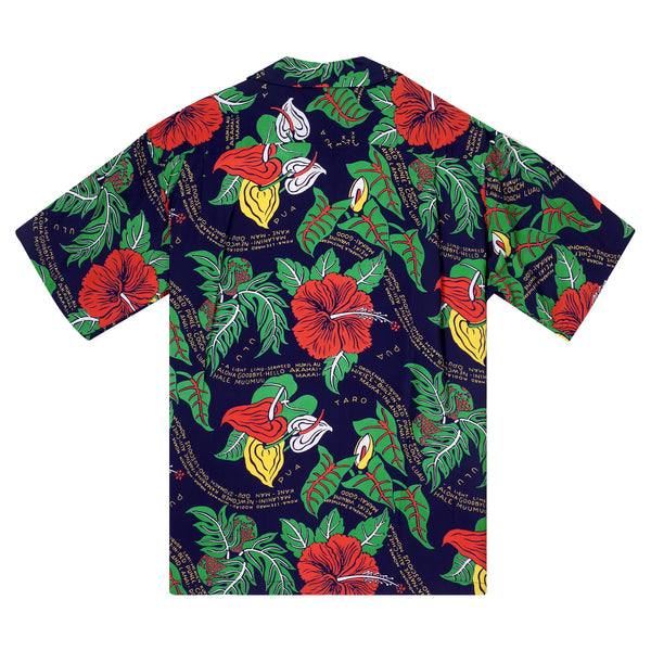 Romantic Hawaiian Nicknames SS38332 Navy Hawaiian Shirt SURF11094