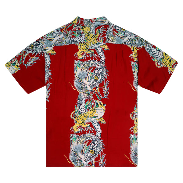 Special Edition Tornado Tiger SS38417 Red Hawaiian Shirt SURF11099