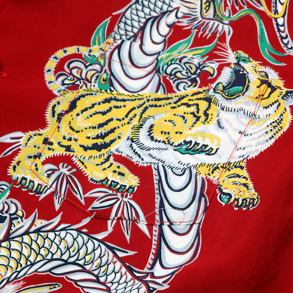 Special Edition Tornado Tiger SS38417 Red Hawaiian Shirt SURF11099