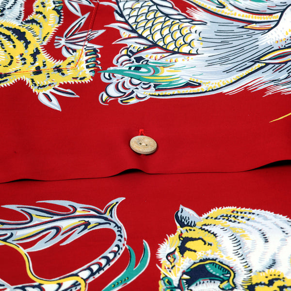 Special Edition Tornado Tiger SS38417 Red Hawaiian Shirt SURF11099