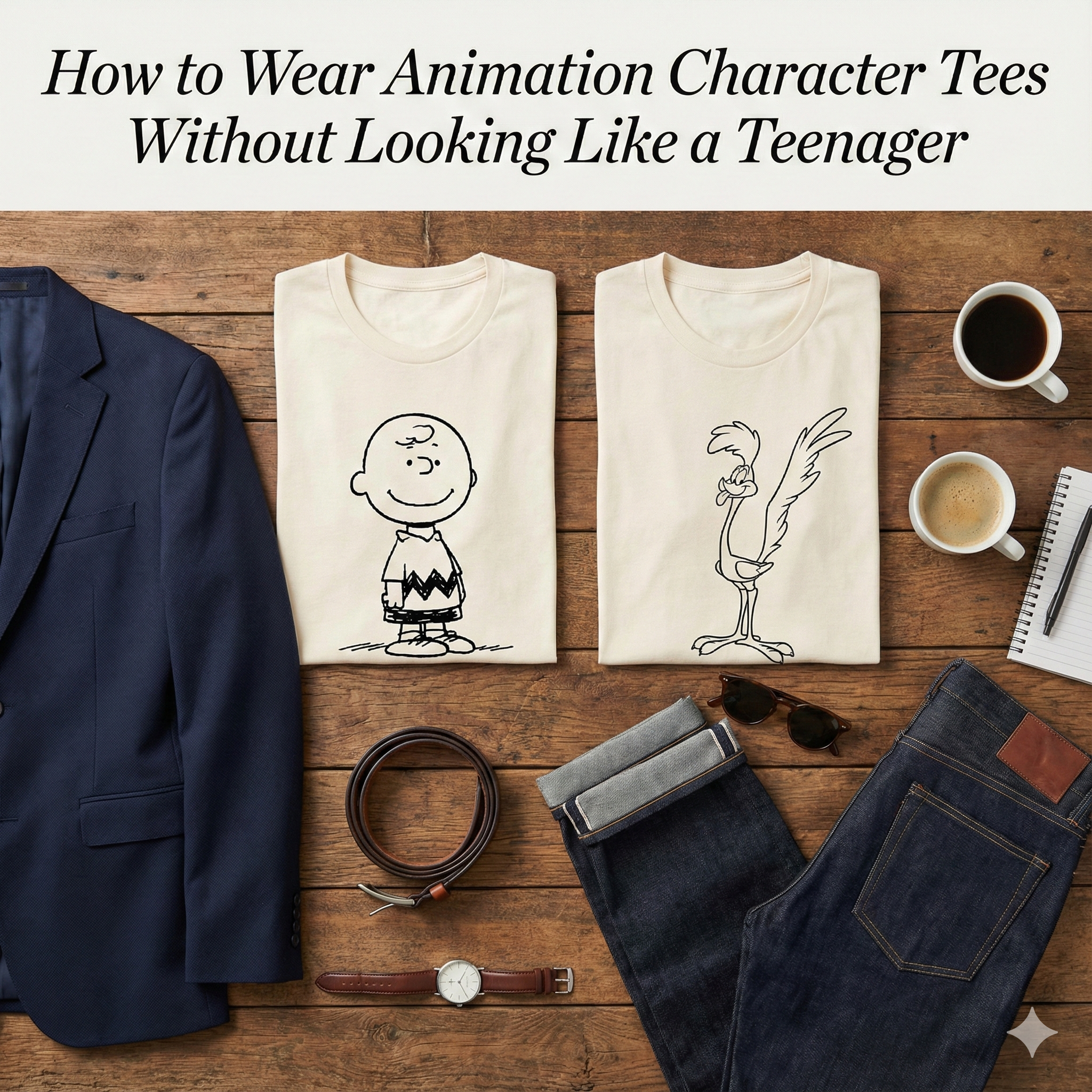 How to Wear Animation Character Tees Without Looking Like a Teenager