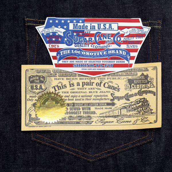 Dead Stock SC41872N Made in USA 1947 Non Wash 13oz Raw Jeans CANE10616