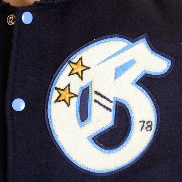 Whitesville Letterman by Sugar Cane Golden Beaver stadium jacket WV11793 128 WHIT4231