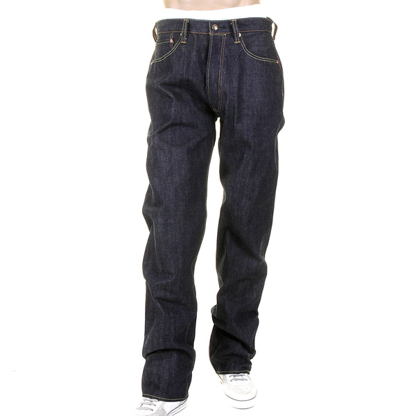 Navy Blue Union Star SC40065A One Wash Selvedge Denim Jeans