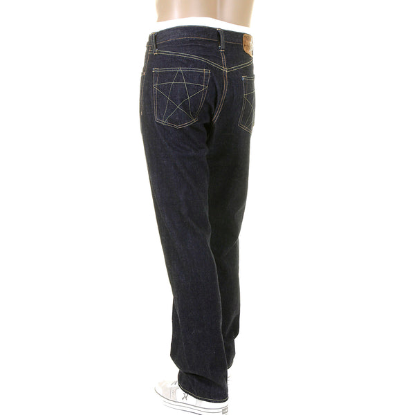 Navy Blue Union Star SC40065A One Wash Selvedge Denim Jeans CANE9026