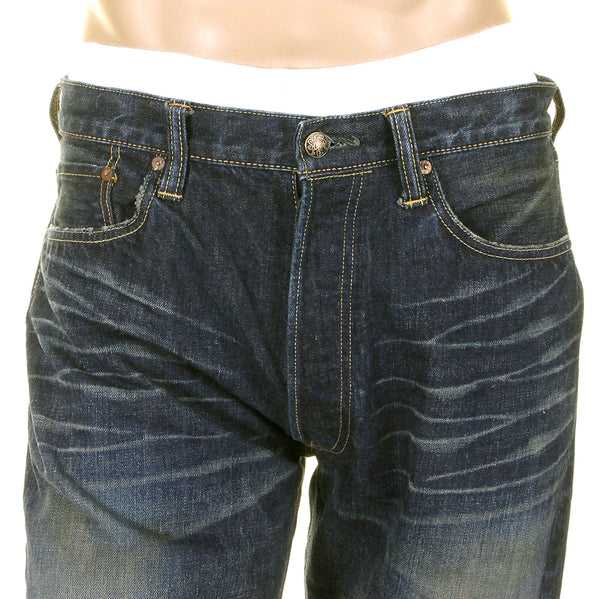 Union Star SC40065H Hard Dark Wash Selvedge Denim Jeans CANE9028