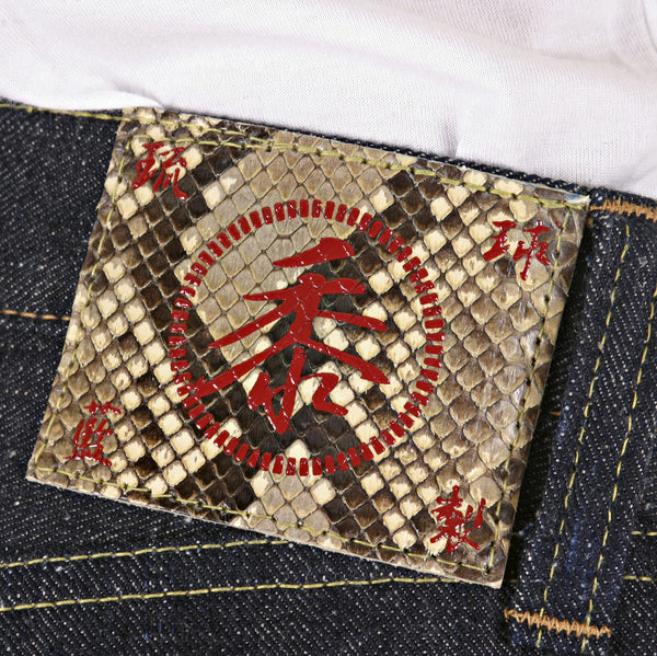 Navy Blue Okinawa Raw SC40301N Non Wash Selvedge Denim Jeans CANE3214