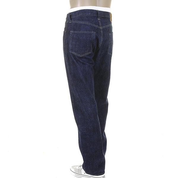 One Wash Vintage Cut SC40401A Navy Blue Selvedge Denim Jeans CANE2029