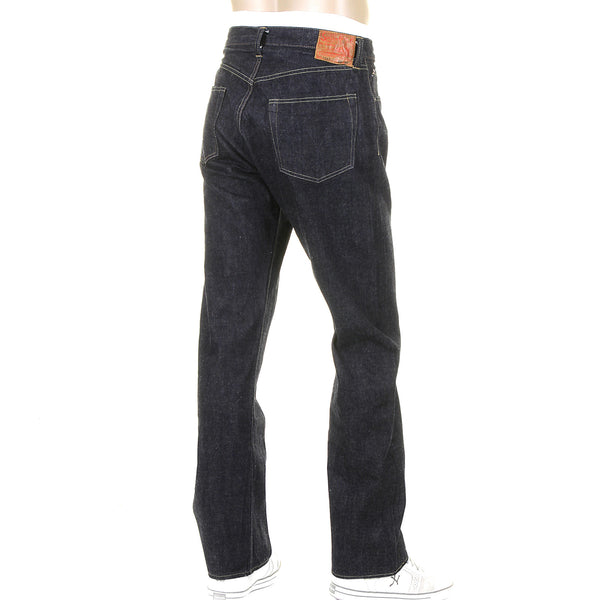 Navy Blue Vintage Cut SC41947A One Rinsed Selvedge Denim Jeans