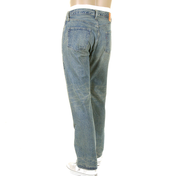 Vintage Hard Wash Light Blue SC41947H Selvedge Denim Jeans CANE5252