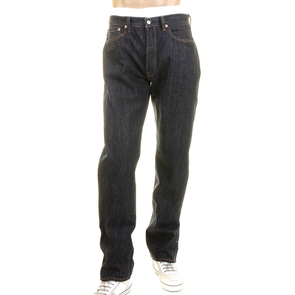 One Wash Dark 14oz SC41966A Vintage Cut Selvedge Denim Jeans CANE2826